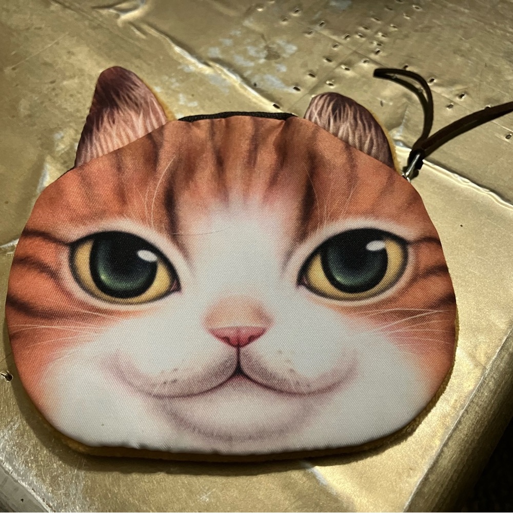 Cat Face Coin Purse - NWOT